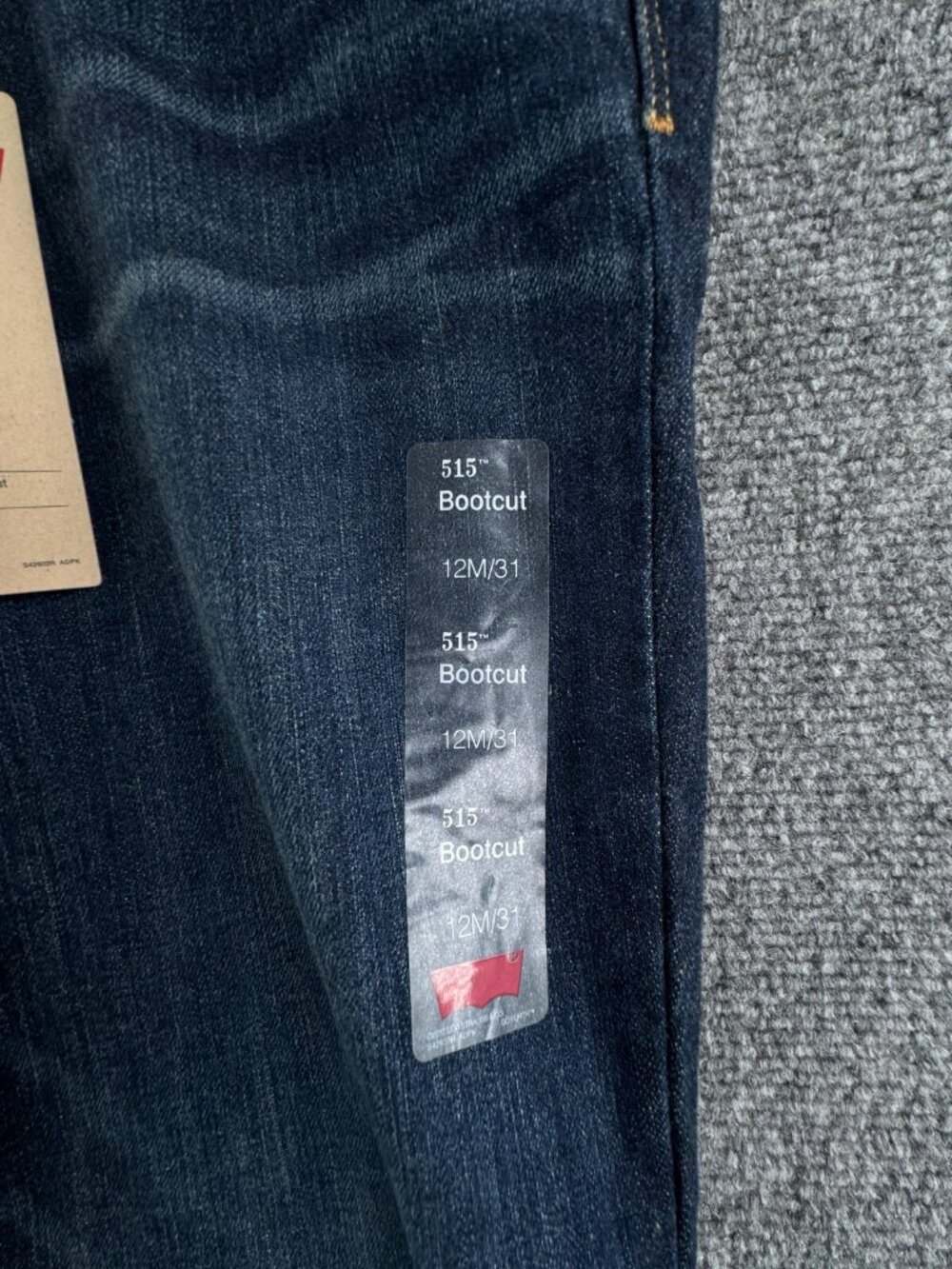 NWT Levi’s 515 Bootcut Jeans Denim Pants Dark Wash Size 12 Bootcut Regular Fit - Picture 9 of 15